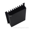 fabrication extrusion aluminum black anodized heat sink